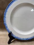 Hartley Greens Shell Edge Blue Round Chop Serving Plate In Box