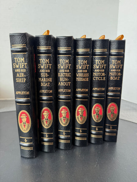 6-Volume Complete Set of Tom Swift Easton Press Collector’s Edition Leather Bound Hardcover Books