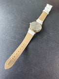 Patriotic Heart Wrist Watch with White Band