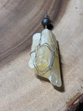 Wrapped Calcite Pendant