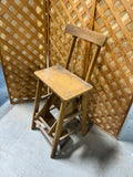Antique Chair/Folding Step Stool