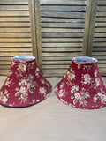 Pair of Floral Lamp Shades
