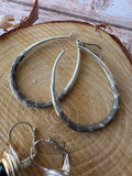 (G) Pair of Silver Tone Earrings