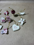 Lenox Be Mine Valentine 12 Mini Tree Ornaments Set for Valentine's Day (H.B)