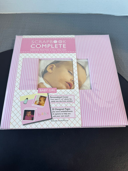 Gibson Baby Girl Sealed Complete Scrapbook (2 AVAILABLE—PRICED INDIVIDUALLY AT $15 EACH)