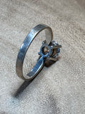 Sterling Ring with Faux Diamond - SIZE 6