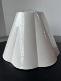 Sealed White Scallop Pleated Lamp Shade