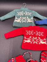 Lot Of Ugly Christmas Sweater Ornaments