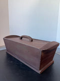 Rustic Primitive Style Tool Caddy Lidded Storage Box