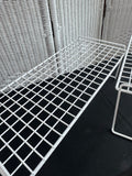 Pair of Vinyl Coated Metal Shelf Organizers