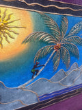 Textured Tropical Landscape by Toni Diaz; Signed