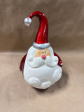 Pier 1 Ceramic Roly Poly Santa Clause