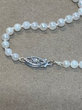 Pearl Necklace with 10K White Gold Clasp