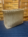 Tall Rectangle Basket with Side Handle Cut Outs