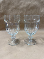 Pair Of Clear Glass Drinking Glasses
