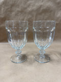 Pair Of Clear Glass Drinking Glasses