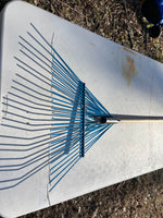 Blue Metal Leaf Rake