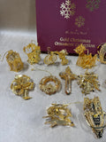 The Danbury Mint Gold Christmas Collection In Box - 2006 (E)