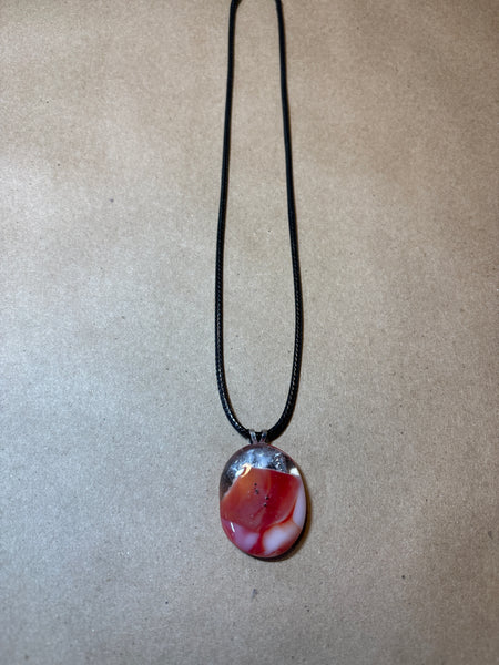 Glass Pendant on Cord