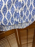 Blue And White Womens Chicos Button Up High Low Blouse SIZE 2
