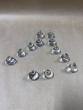 Hand Blown Mini Glass Hershey Kiss Paper Weights - 12 Pieces