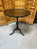 Scallop Edge Tilt Top Table, Unbranded