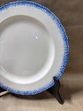 Hartley Greens Shell Edge Blue Round Chop Serving Plate In Box