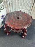 Large Floral Koi Fish Chinese Porcelain Fish Bowl Planter on Stand