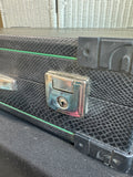 Black Faux Snakeskin Storage Case with Faux Fur Lining