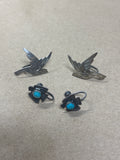 Sterling Screw-On Bird Earrings (2pr)