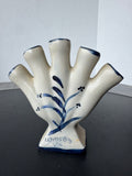 Colonial Williamsburg Salt Glazed 5 Finger Pottery Bud Vase (A)