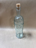 Embossed Glass Bottle With Cork