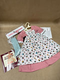American Girl Doll Felicity Spring Gown And Apron - With Cover - Appears Unused (A)