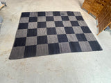 Checkered Woven Rug (A) (7'8" x 6'1")
