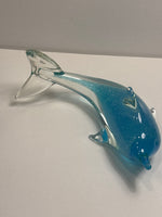 Glass Dolphin Paperweight