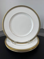 (D) 4-Piece Royal Doulton England Clarendon Fine Bone China Dinner Plates