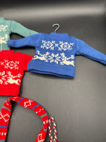 Lot Of Ugly Christmas Sweater Ornaments