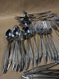 Stainless Steel Towle Silverware With Rose On Handles — Made In Germany — 54 Pieces
