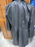 Jones New York Black Leather Jacket - Size Large