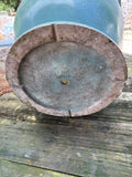 E-Large Teal Fiberglass Planter