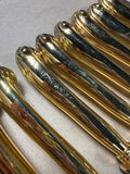 Gold Tone Supreme By Towel Flatware Set - 45 Pieces