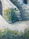 Stairway to Heaven (Italy) Painting by Local Artist, Ginger Olansen; Signed