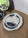6 Piece Heavy Pewter Plates