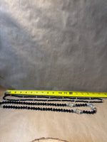 Pair of Black Beaded Necklaces