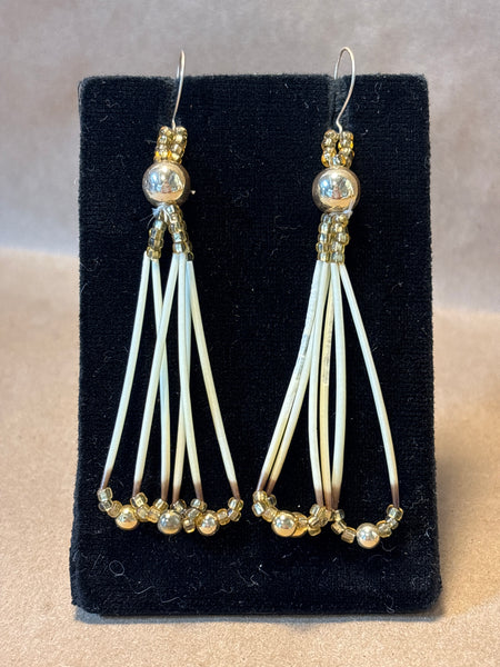 Ivory & Gold Earrings