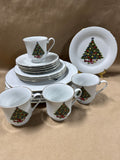 Christmas Tree Dinner Set — 16 Pieces