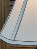 Black Metal Table Lamp with Glass Accent