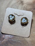 Sterling (Vermeil) & Cultured Pearl Nest Earrings