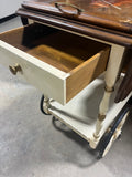Two Tone Drop Side Tea Cart with Removable Tray