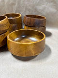 Wooden Salad Bowls - Set Of 7
